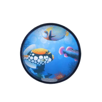 10-инчов Океански барабан е Дървен Ръчно Океански Вълнови барабан, Ударен инструмент Меки Звуци на океана Музикална играчка, Подарък за
